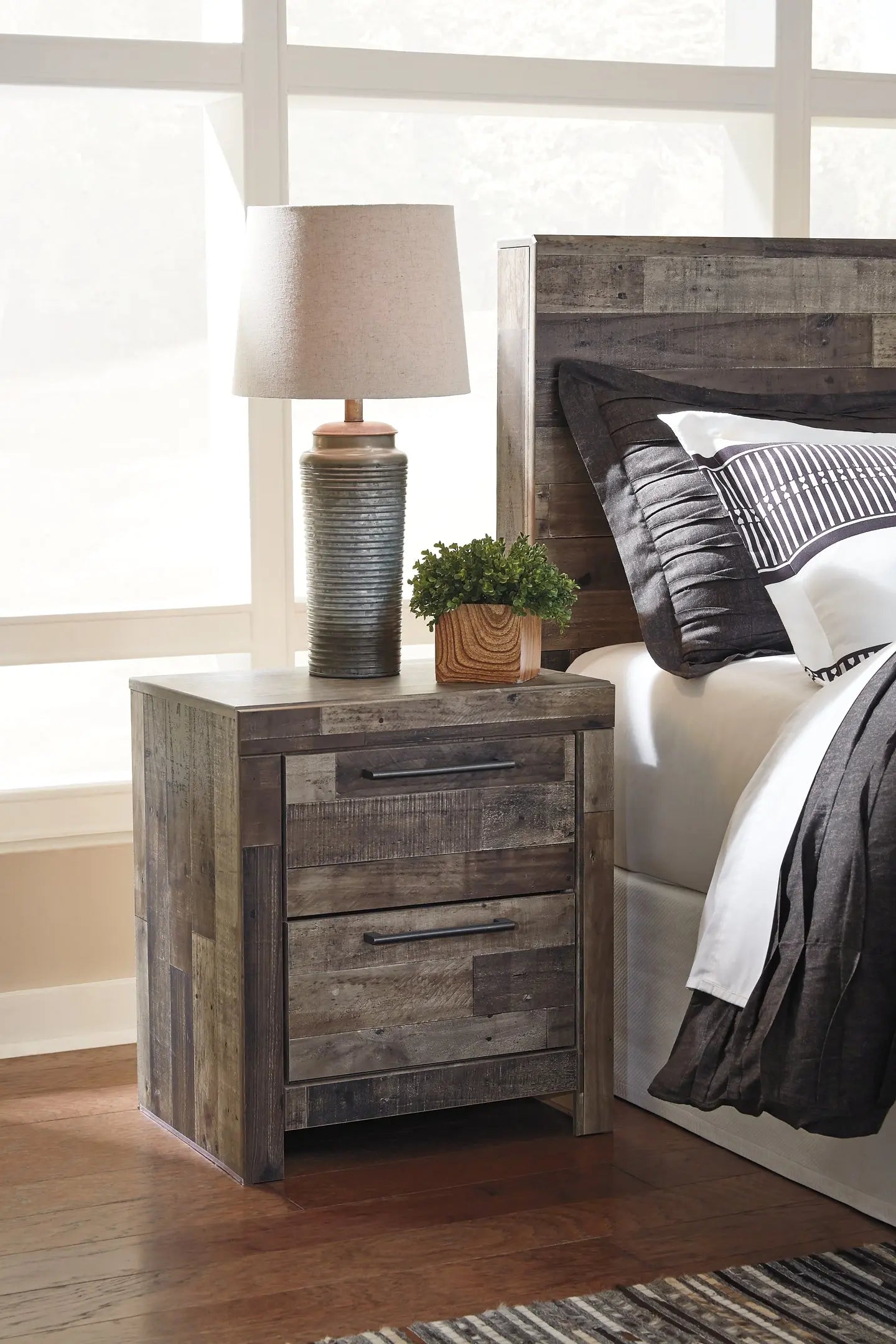Derekson Two Drawer Night Stand at Lee Furniture, NC