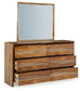 Dressonni Dresser and Mirror at Lee Furniture, NC