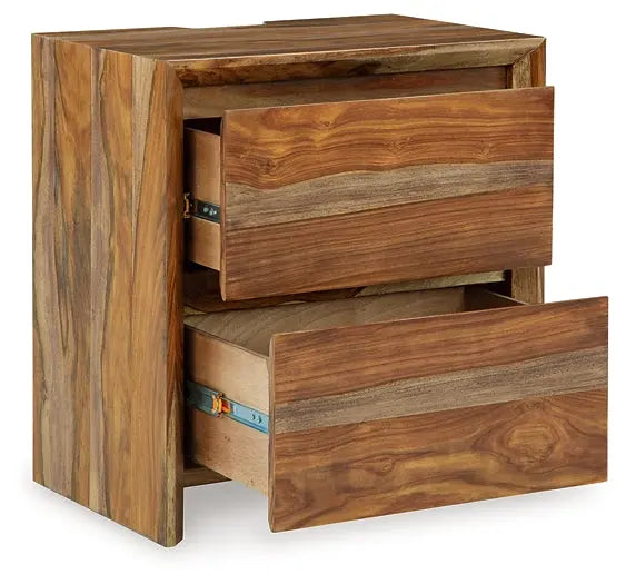 Dressonni Two Drawer Night Stand at Lee Furniture, NC