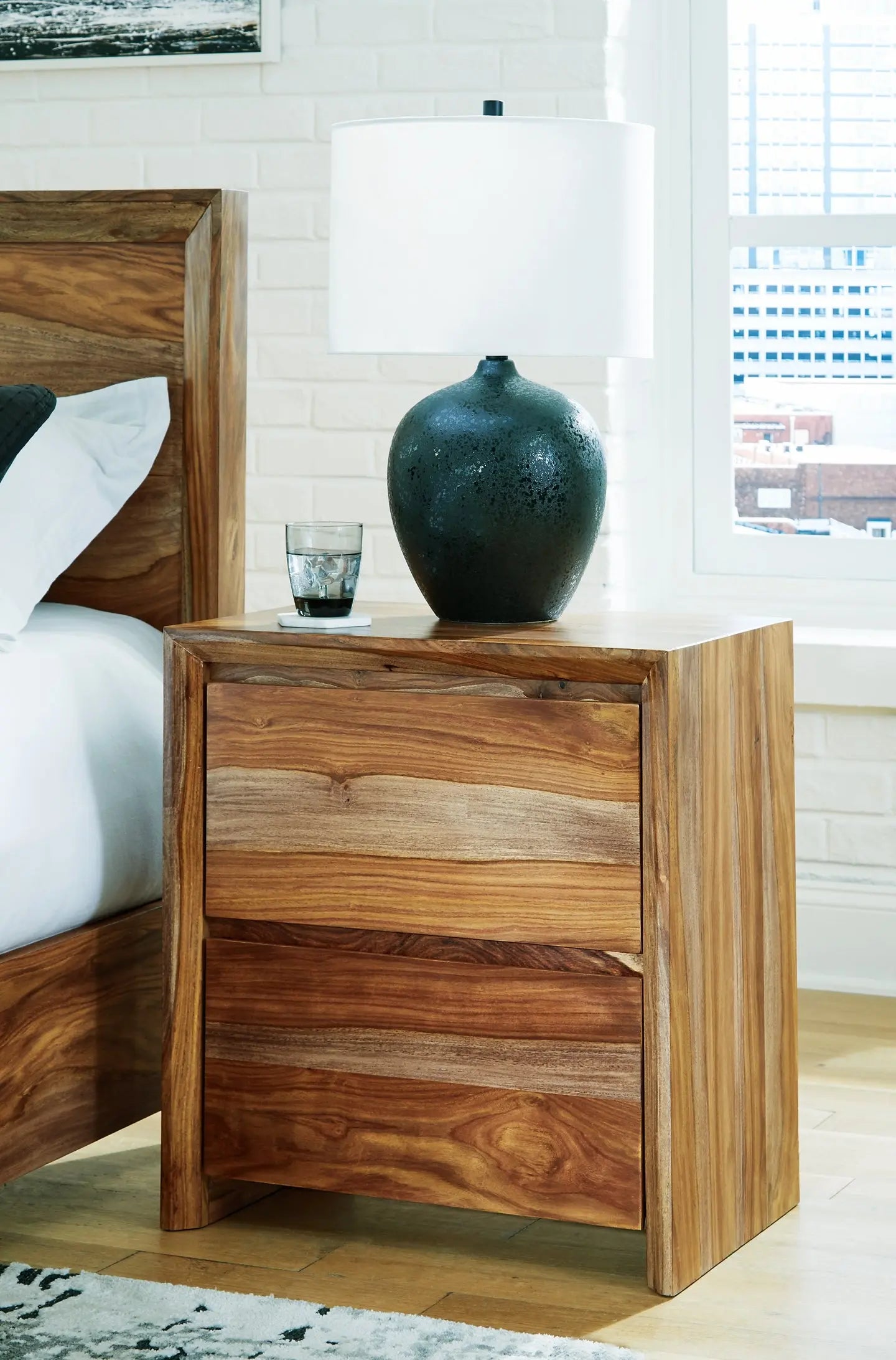Dressonni Two Drawer Night Stand at Lee Furniture, NC