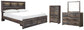 Drystan Bookcase Bed With 2 Storage Drawers With Mirrored Dresser And Chest at Lee Furniture, NC
