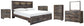 Drystan Bookcase Bed With 2 Storage Drawers With Mirrored Dresser, Chest And 2 Nightstands at Lee Furniture, NC