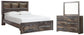 Drystan Bookcase Bed With 2 Storage Drawers With Mirrored Dresser at Lee Furniture, NC