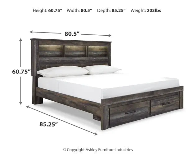 Drystan Bookcase Bed With 2 Storage Drawers at Lee Furniture, NC