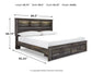 Drystan Bookcase Bed With 2 Storage Drawers at Lee Furniture, NC