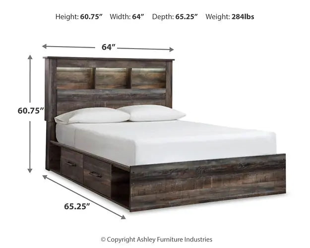 Drystan Bookcase Bed With 4 Storage Drawers at Lee Furniture, NC