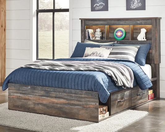 Drystan Bookcase Bed With 4 Storage Drawers at Lee Furniture, NC