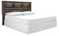 Drystan King/California King Bookcase Headboard with Mirrored Dresser and Chest at Lee Furniture, NC