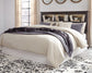Drystan King/California King Bookcase Headboard with Mirrored Dresser and Chest at Lee Furniture, NC
