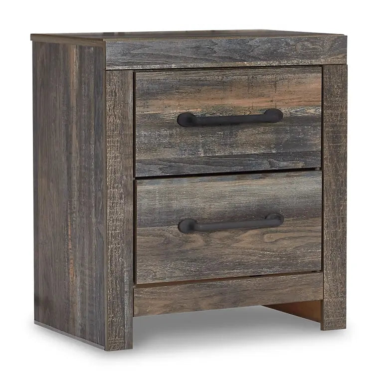 Drystan King Panel Bed with 4 Storage Drawers with Mirrored Dresser and 2 Nightstands at Lee Furniture, NC