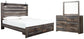 Drystan King Panel Bed with Storage with Mirrored Dresser at Lee Furniture, NC