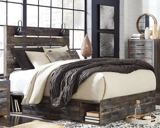 Drystan Panel Bed With 2 Storage Drawers at Lee Furniture, NC