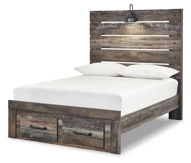 Drystan Panel Bed With 2 Storage Drawers at Lee Furniture, NC