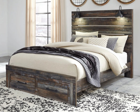Drystan Panel Bed With 2 Storage Drawers at Lee Furniture, NC