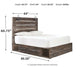 Drystan Panel Bed With 2 Storage Drawers at Lee Furniture, NC