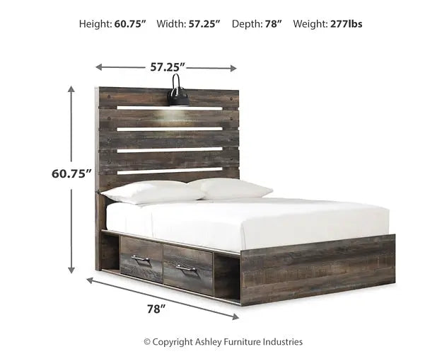 Drystan Panel Bed With 4 Storage Drawers at Lee Furniture, NC