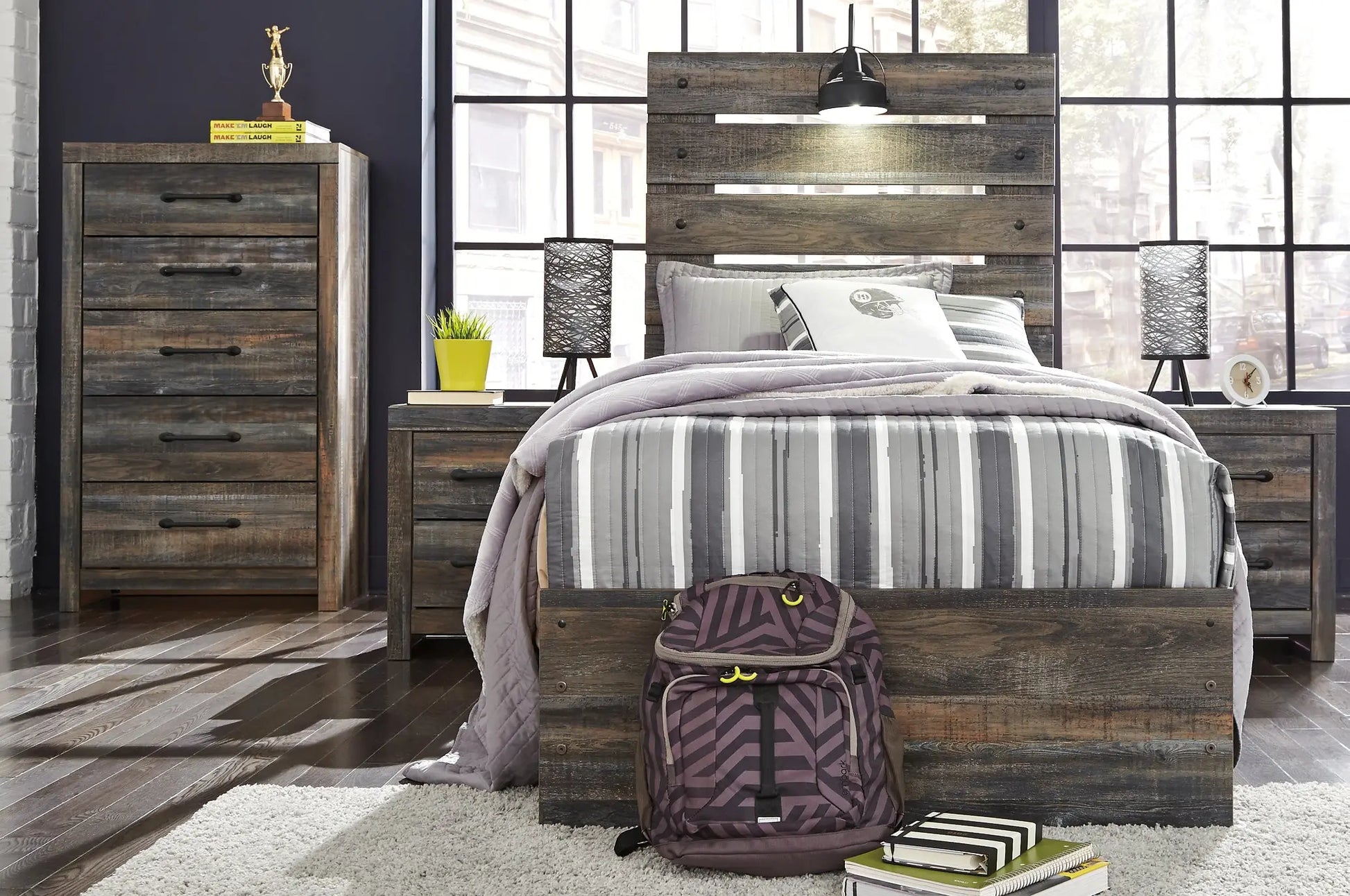 Drystan Panel Bed With 4 Storage Drawers at Lee Furniture, NC