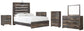 Drystan Panel Bed With Mirrored Dresser, Chest And 2 Nightstands at Lee Furniture, NC