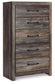 Drystan Queen Bookcase Bed with 4 Storage Drawers with Mirrored Dresser and Chest at Lee Furniture, NC