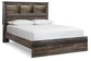 Drystan Queen Bookcase Bed with Mirrored Dresser, Chest and 2 Nightstands at Lee Furniture, NC