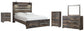 Drystan Queen Panel Bed with 2 Storage Drawers with Mirrored Dresser, Chest and Nightstand at Lee Furniture, NC