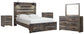 Drystan Queen Panel Bed with 2 Storage Drawers with Mirrored Dresser and 2 Nightstands at Lee Furniture, NC