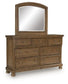 Feddinger Dresser and Mirror at Lee Furniture, NC
