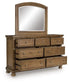 Feddinger Dresser and Mirror at Lee Furniture, NC