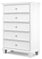 Fortman Five Drawer Chest at Lee Furniture, NC