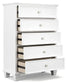 Fortman Five Drawer Chest at Lee Furniture, NC