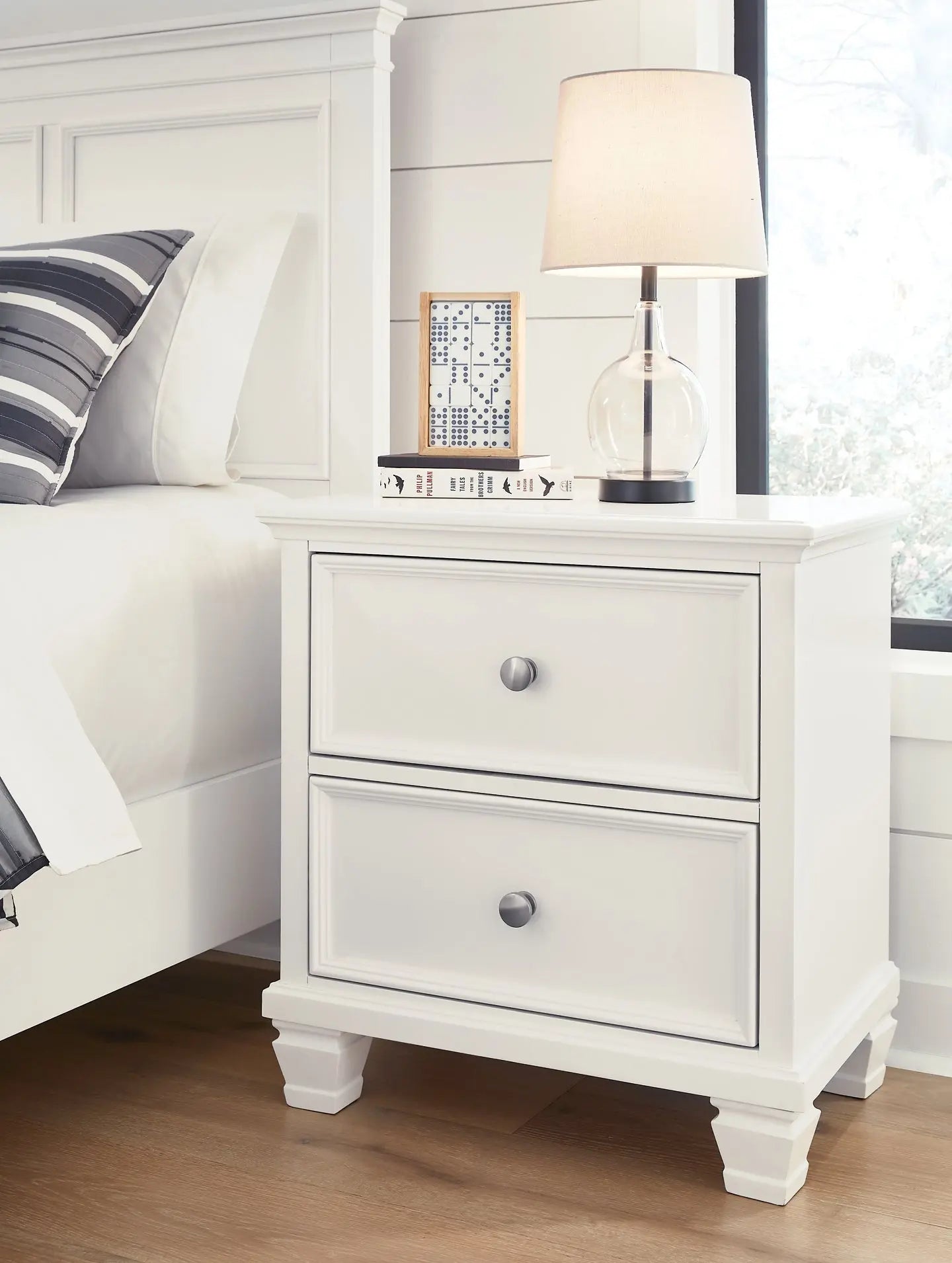 Fortman Two Drawer Night Stand at Lee Furniture, NC