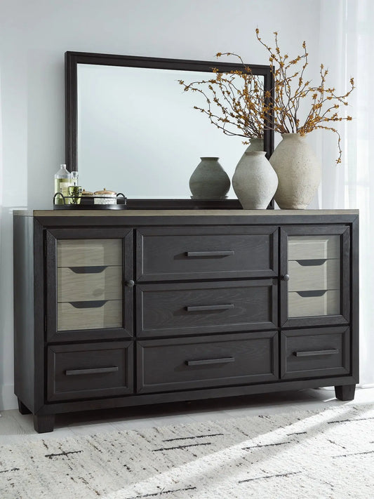 Foyland Dresser and Mirror at Lee Furniture, NC
