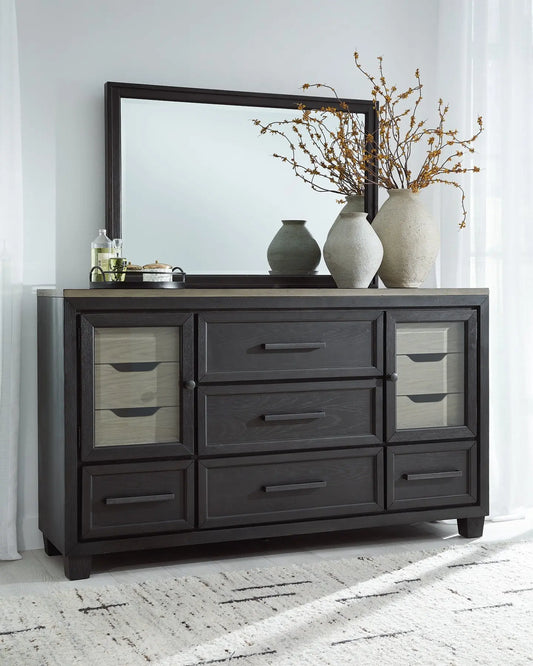 Foyland Dresser and Mirror at Lee Furniture, NC