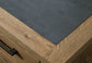 Galliden King Panel Bed with Mirrored Dresser and Nightstand at Lee Furniture, NC