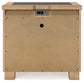 Galliden King Panel Bed with Mirrored Dresser and Nightstand at Lee Furniture, NC