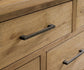 Galliden King Panel Bed with Mirrored Dresser and Nightstand at Lee Furniture, NC