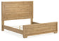 Galliden King Panel Bed with Mirrored Dresser and Nightstand at Lee Furniture, NC