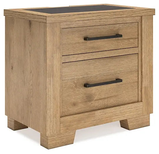 Galliden King Panel Bed with Mirrored Dresser and Nightstand at Lee Furniture, NC