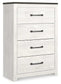 Gerridan King Panel Bed with Mirrored Dresser, Chest and 2 Nightstands at Lee Furniture, NC
