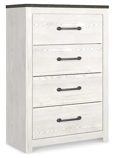 Gerridan King Panel Bed with Mirrored Dresser and Chest at Lee Furniture, NC