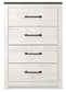 Gerridan King Panel Bed with Mirrored Dresser and Chest at Lee Furniture, NC