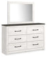 Gerridan King Panel Bed with Mirrored Dresser and Chest at Lee Furniture, NC