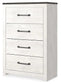 Gerridan King Panel Bed with Mirrored Dresser and Chest at Lee Furniture, NC