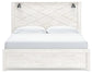 Gerridan King Panel Bed with Mirrored Dresser and Chest at Lee Furniture, NC