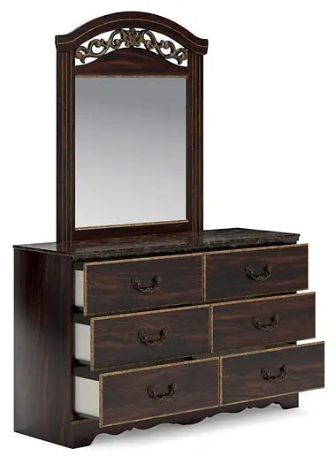 Glosmount Dresser and Mirror at Lee Furniture, NC