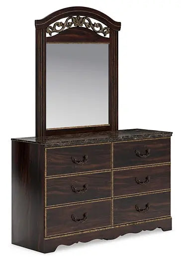 Glosmount Dresser and Mirror at Lee Furniture, NC