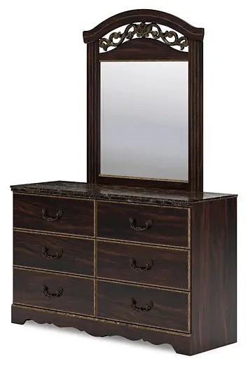 Glosmount Dresser and Mirror at Lee Furniture, NC