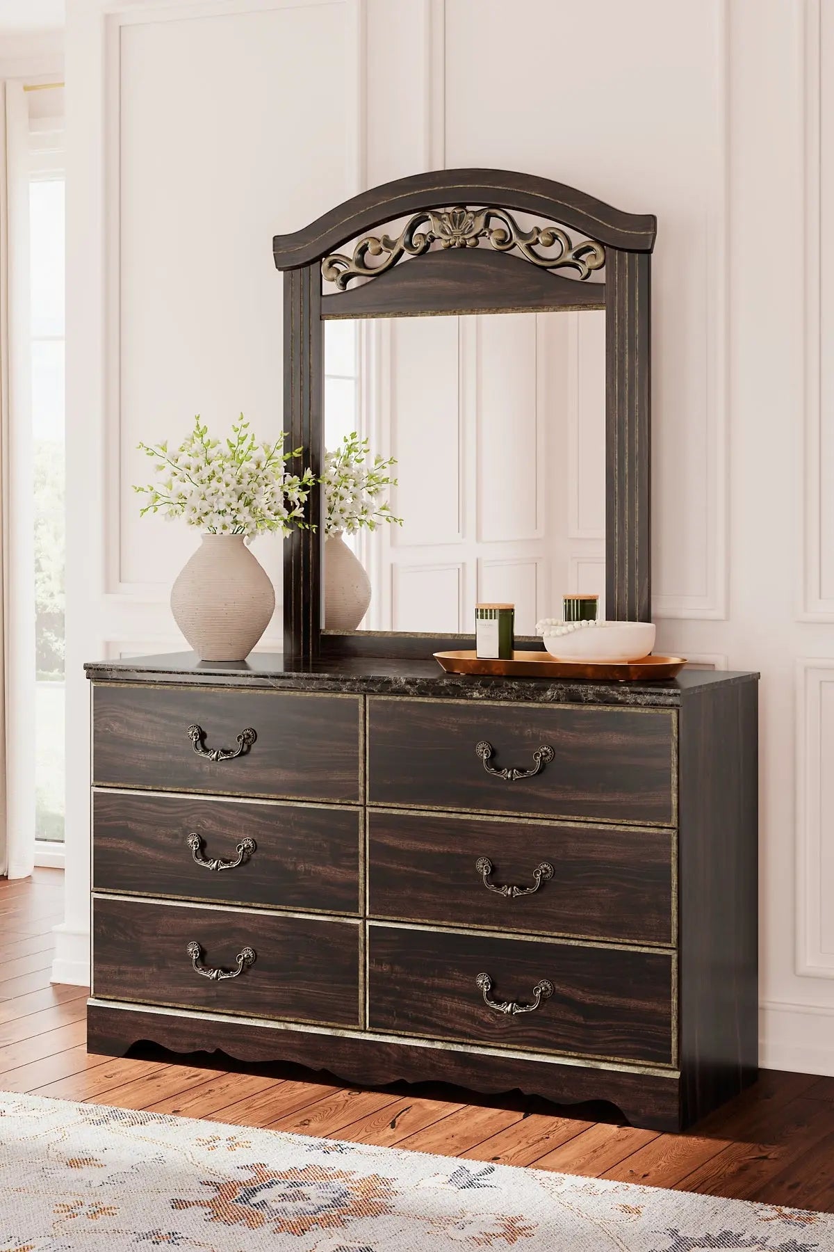 Glosmount Dresser and Mirror at Lee Furniture, NC