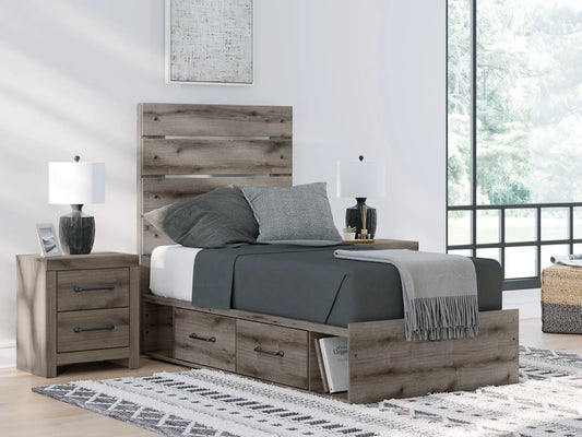 Graystorm Panel Bed With Storage at Lee Furniture, NC