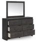 Hollivern Dresser and Mirror at Lee Furniture, NC